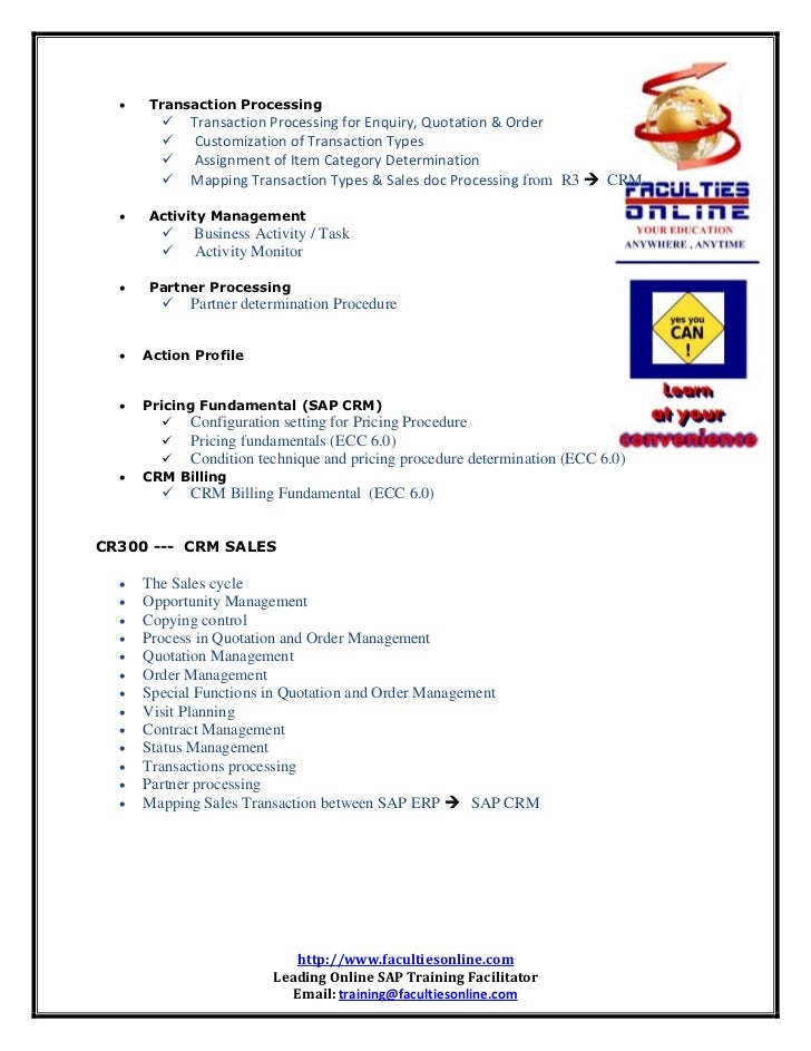 Sap Crm Cr300 Pdf